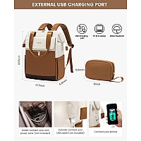 Lovevook Laptop Backpack For Women 156 Inch Work Laptop Bag With Usb Port Fashion Teacher Nurse Backpack Purse Waterproof Tr