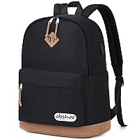 Abshoo Classical Basic Bookbag Travel Laptop Backpack For Men And Women College Water Resistant School Backpack With Usb Chargin