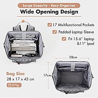 Lekesky Laptop Backpack For Women 156 Inch Travel Backpack With Computer Compartments Charge Conversion Port Stylish Wat