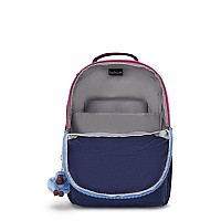 Kipling Womens Seoul 15 Laptop Backpack Durable Roomy With Padded Shoulder Straps Builtin Protective Sleeve