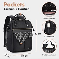 Lekesky Laptop Backpack For Women 156 Inch Travel Backpack With Computer Compartments Charge Conversion Port Work Stylish