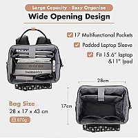 Lekesky Laptop Backpack For Women 156 Inch Travel Backpack With Computer Compartments Charge Conversion Port Work Stylish