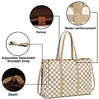 Laptop Tote Bag For Women Work 156 Inch Canvas Shoulder Bags Computer Messenger Purse Teacher Handbag Office Briefcase