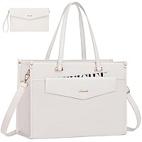 Lovevook Laptop Bag For Women 156 Inch Laptop Tote Bag 2In1 Professional Work Bag Business Briefcase With Clutch Purse Wate