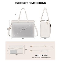 Lovevook Laptop Bag For Women 156 Inch Laptop Tote Bag 2In1 Professional Work Bag Business Briefcase With Clutch Purse Wate