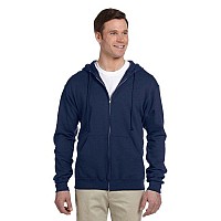 Adult 8 oz NuBlend Fleece Full-Zip Hooded Sweatshirt - ASH - 3XL(D0102HI3DQU)