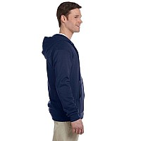 Adult 8 oz NuBlend Fleece Full-Zip Hooded Sweatshirt - ASH - 3XL(D0102HI3DQU)