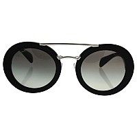 Prada PR 15SS Sunglasses Ornate Black 53mm Grey Gradient