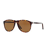 Persol PO9649S 52mm Aviator Sunglasses, Havana/Brown