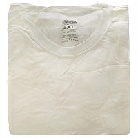 Cariloha XX-Large White Bamboo-Viscose Crewneck Tee