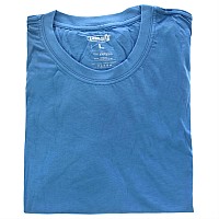 Cariloha Men's Large Caribbean Blue Bamboo Crewneck Tee