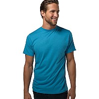 Cariloha Men's Large Caribbean Blue Bamboo Crewneck Tee