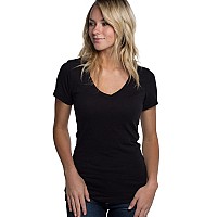 Cariloha Women's Bamboo V-Neck Tee - Small - White