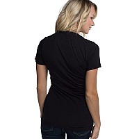 Cariloha Women's Bamboo V-Neck Tee - Large - Black