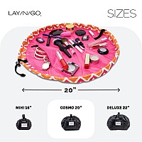 Layngo Cosmo Drawstring Cosmetic Pouch Makeup Bag Organizer Toiletry Bag For Travel Gifts And Daily Use 20 Inch Zigzag