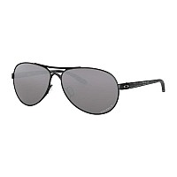 Oakley OO4079 Feedback Pilot Sunglasses, 59mm Blackberry/Grey