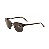 Mont Blanc MB515S Sunglasses, Dark Brown, 53mm Smoke Lenses