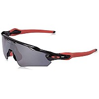 Oakley Radar Ev Asian Fit Sunglasses, Polished Black, 35 mm