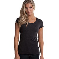 Cariloha Bamboo Scoop Tee for Women - Charcoal, Large