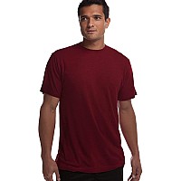 Cariloha Bamboo Crew Tee - Small - Rockwood Red