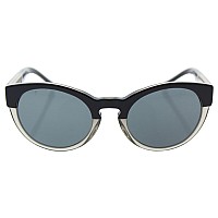 Burberry Women's 0BE4205 Sunglasses, Black on Transparent Grey