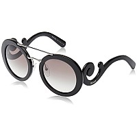 Prada Women's 0PR 13SS Black/Grey Gradient Sunglasses 54