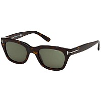 Tom Ford TF237 Rectangular Sunglasses 52mm Dark Havana