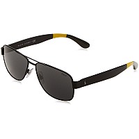 POLO RALPH LAUREN PH3097 Sunglasses, Black Frame,