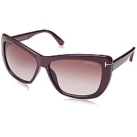 Tom Ford Women's Sunglasses FT0434, Black, 58mm