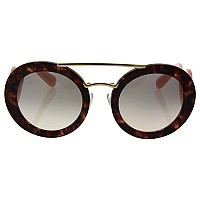 Prada PR13SS Spotted Brown Pink Sunglasses 54mm Gray Lens