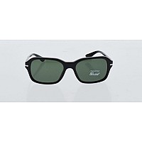 Persol PO3136S 57mm Sunglasses - Black Frame, Green L