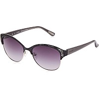 GUESS by Marciano GM 743 Black/Silver Sunglasses, 56-