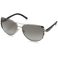 Michael Kors Sadie 1 Sunglasses Black Silver Leopard 59mm