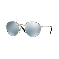 Ray-Ban RB3532 Metal Folding Round Sunglasses 47mm Silver