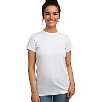 Cariloha Women's Bamboo-Viscose Crew Tee - XX-Large, White