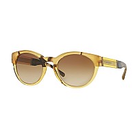 Burberry BE4205 Womens Sunglasses Gold/Brown Acetate 54mm