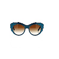 Dolce & Gabbana DG4267 Round Sunglasses - Petroleum Blue, Large