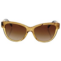 Burberry BE4206 Cats Eye Sunglasses, Light Horn/Yellow, 55