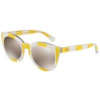 Dolce & Gabbana DG 4249 Sunglasses Stripe Yellow/White 