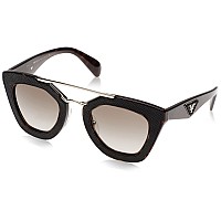 Prada Women's 0PR 14SS Black Sunglasses, 49mm Size