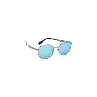 Ray-Ban RB3537 Round Sunglasses, Gunmetal/Blue Mirror, 