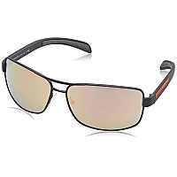 Prada Linea Rossa Men's Grey Rubber Sunglasses 0PS 54IS