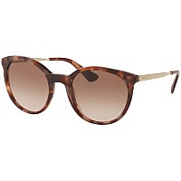 Prada Women's 0PR 17SS Spotted Brown Pink Sunglasses 53