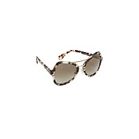 Prada Women's Gradient Sunglasses in Spotted Opal Brown/Green