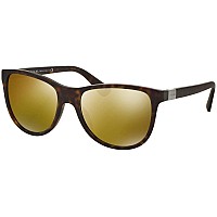 Prada PR20SS Sunglasses Matte Havana 56mm Mirrored Brown