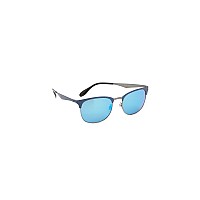 Ray-Ban RB3538 Square Sunglasses, Blue/Gunmetal, 53