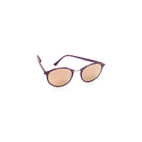 Ray-Ban 0RB4242 Shiny Violet Round Sunglasses, 49