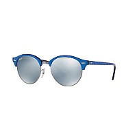 Ray-Ban RB4246 Clubround Sunglasses, 51mm Blue/Green