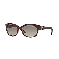 Vogue Eyewear 56mm Sunglasses, Grey-Black Frame, Red