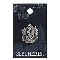 HARRY POTTER Slytherin School Crest Pewter Lapel Pin